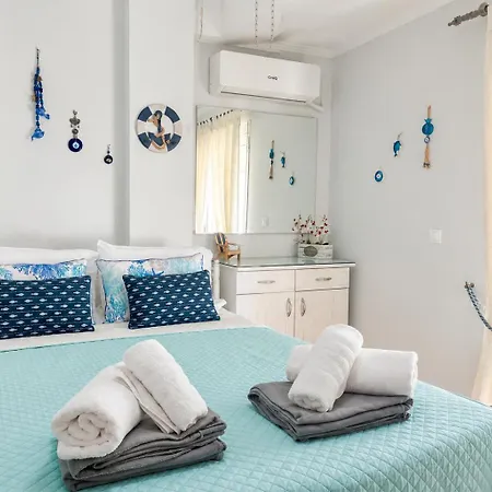 Turquoise Orchid Family With Veranda, Kallithea *